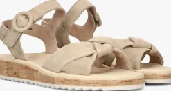 PAUL GREEN platte sandalen 6105 beige Discount