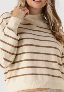 PENN & INK trui w24b300ltd beige New