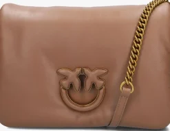 PINKO schoudertas love click classic beige Discount