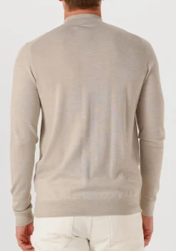 PROFUOMO coltrui pullover mock neck merino beige