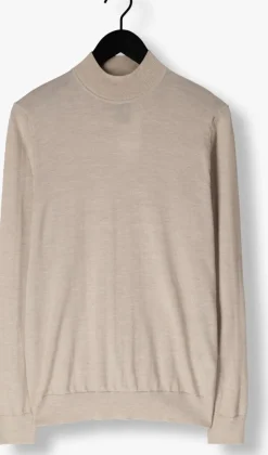 PROFUOMO coltrui pullover mock neck merino beige