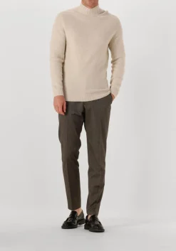 PROFUOMO coltrui pullover mock neck boiled wool beige New