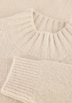 PROFUOMO coltrui pullover mock neck boiled wool beige New