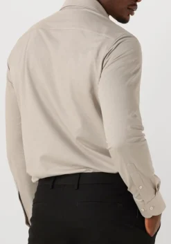 PROFUOMO klassiek overhemd shirt x-cutaway japanese knitted beige Discount