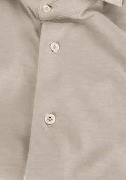 PROFUOMO klassiek overhemd shirt x-cutaway japanese knitted beige Discount