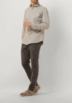 PROFUOMO klassiek overhemd shirt x-cutaway japanese knitted beige Discount