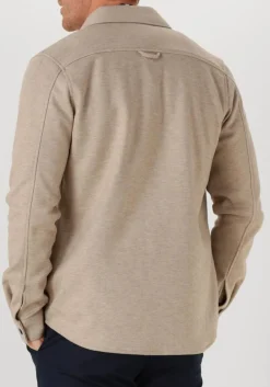 PROFUOMO overshirt overshirt cutaway knitted beige