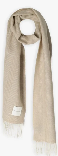 PROFUOMO sjaal scarf lambswool beige Online