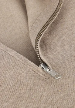 PROFUOMO trui half zip luxury basic beige