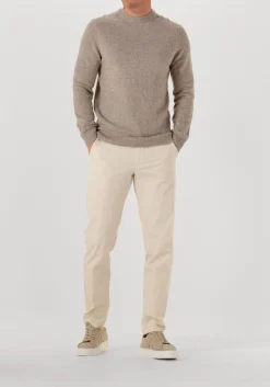 PROFUOMO trui pullover crew neck woolblend beige Outlet