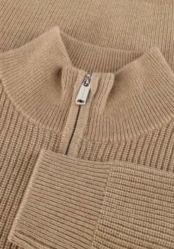 PROFUOMO trui pullover half zip beige Online