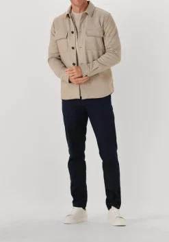 PROFUOMO trui pullover crew neck wool blend beige Outlet