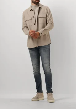 PROFUOMO trui pullover mock beige Hot