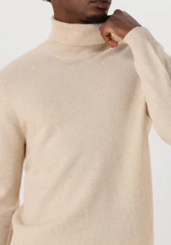 PROFUOMO trui pullover roll neck wool blend beige Best
