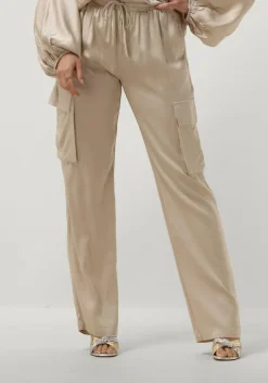 RESORT FINEST cargobroeken satin cargo pants beige Online