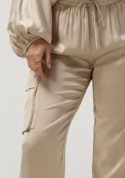 RESORT FINEST cargobroeken satin cargo pants beige Online