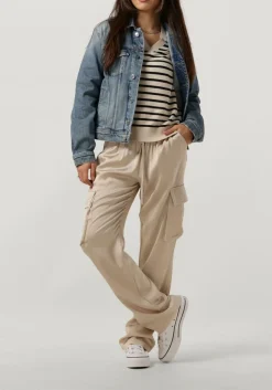 RESORT FINEST cargobroeken satin cargo pants beige Online