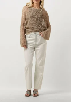 RESORT FINEST trui crochet sweater beige Clearance