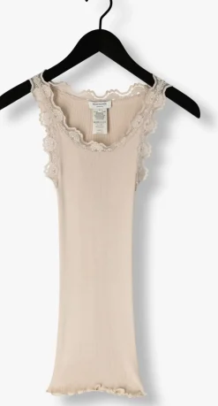 ROSEMUNDE top babette silk top w/ lace beige Best
