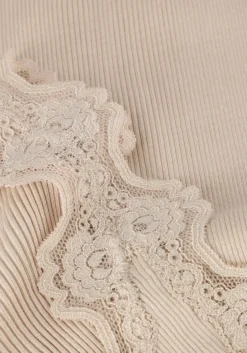 ROSEMUNDE top babette silk top w/ lace beige Best
