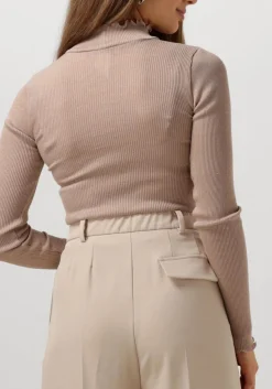 ROSEMUNDE top boston turtleneck w/ lurex beige Clearance