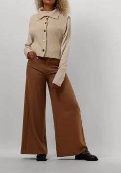 RUBY TUESDAY trui vallie soft round neck pullover high border beige Clearance