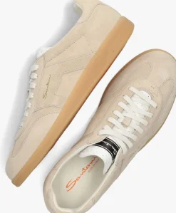 SANTONI lage sneakers 21975 beige