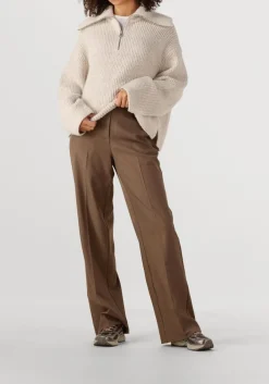 SECOND FEMALE coltrui gerda knit zip collar beige Online