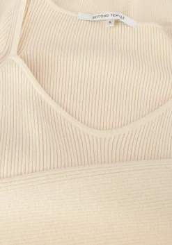 SECOND FEMALE trui solia knit v-neck beige Discount