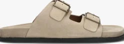 STEFANO LAURAN slippers 2 gesp bio slipper 1 beige