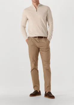 STEFANO LAURAN trui half zip anders beige