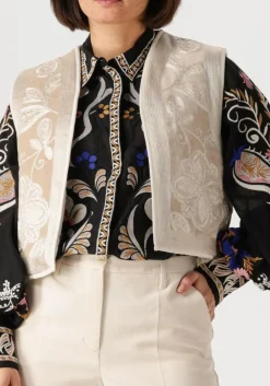 SUMMUM gilet gilet embroisered beige New