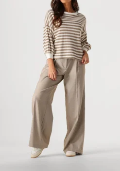 SUMMUM pantalon trousers wide linen blend twill beige Best