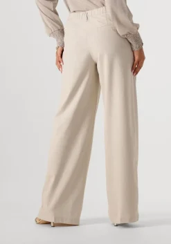 SUMMUM pantalon trousers wide viscose blend stretch beige Best