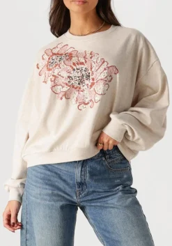 SUMMUM sweater longsleeve embellished sweatshirt beige Clearance