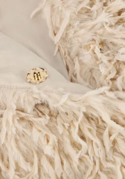 SUMMUM top shortsleeve jacket faux beige New