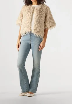 SUMMUM top shortsleeve jacket faux beige New