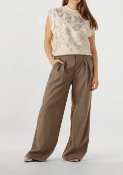 SUMMUM top sleeveless embellished sweatshirt beige Sale