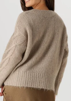 SUMMUM trui sweater big cable knit beige Discount