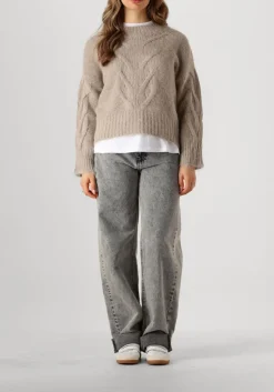 SUMMUM trui sweater big cable knit beige Discount