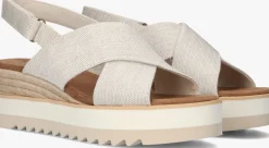TOMS platte sandalen diana crossover beige Discount