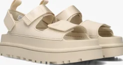 UGG platte sandalen w goldenglow beige New
