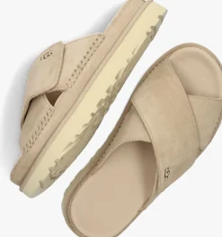 UGG slippers w goldenstar cross slide beige Sale