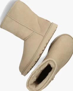 UGG vachtlaarzen classic short ii beige Outlet