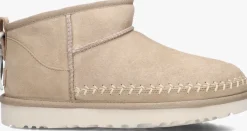 UGG vachtlaarzen w classic ultra mini biarritz beige