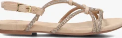 UNISA platte sandalen cooper beige Clearance