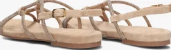 UNISA platte sandalen cooper beige Clearance
