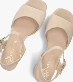 UNISA sandalen met hak ney beige Sale