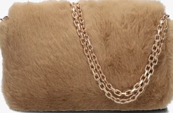 VANESSA BRUNO schoudertas moon moyen beige Clearance