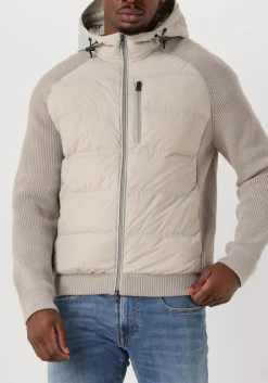 WOOLRICH beige jack matt stretch hybrid zand Best